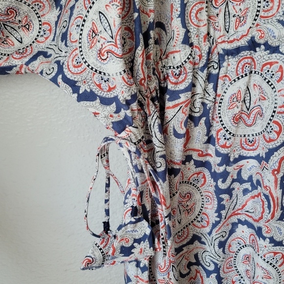 Chufy X MANGO Printed Maxi Dress, Size 6, Color White Paisley - Picture 10 of 16